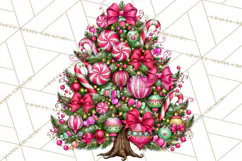 Bright Candy Christmas Village PNG, Whimsical Christmas Product Image 5