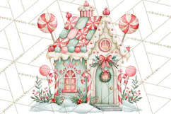 Candy Christmas Village PNG, Enchanted Christmas Decorations Product Image 5