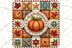 Halloween Quilt Square Patterns PNG Clipart Product Image 2