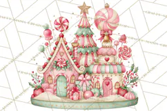 Candy Christmas Village PNG, Enchanted Christmas Decorations Product Image 2