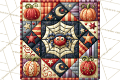Halloween Quilt Square Patterns PNG Clipart Product Image 5