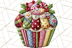 Christmas Quilt Square Patterns PNG Product Image 2