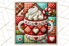 Christmas Quilt Square Patterns PNG Product Image 3