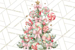 Candy Christmas Village PNG, Enchanted Christmas Decorations Product Image 2