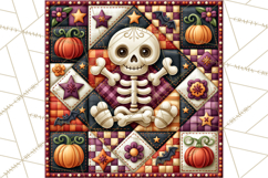 Halloween Quilt Square Patterns PNG Clipart Product Image 4