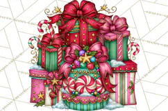 Bright Candy Christmas Village PNG, Whimsical Christmas Product Image 5