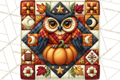 Halloween Quilt Square Patterns PNG Clipart Product Image 2