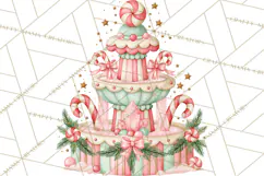 Candy Christmas Village PNG, Enchanted Christmas Decorations Product Image 2