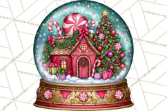 Bright Candy Christmas Village PNG, Whimsical Christmas Product Image 3