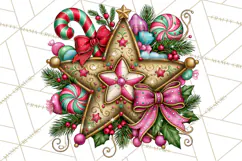 Bright Candy Christmas Village PNG, Whimsical Christmas Product Image 4