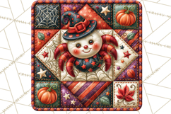 Halloween Quilt Square Patterns PNG Clipart Product Image 3