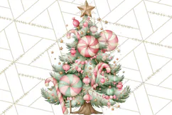 Candy Christmas Village PNG, Enchanted Christmas Decorations Product Image 5