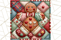 Christmas Quilt Square Patterns PNG Product Image 3