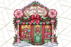 Bright Candy Christmas Village PNG, Whimsical Christmas Product Image 3