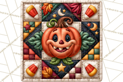 Halloween Quilt Square Patterns PNG Clipart Product Image 4