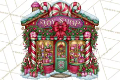 Bright Candy Christmas Village PNG, Whimsical Christmas Product Image 4