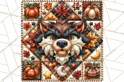 Halloween Quilt Square Patterns PNG Clipart Product Image 5