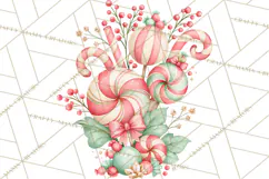 Candy Christmas Village PNG, Enchanted Christmas Decorations Product Image 2