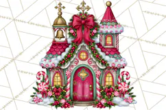 Bright Candy Christmas Village PNG, Whimsical Christmas Product Image 2