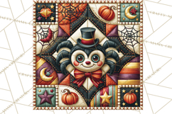 Halloween Quilt Square Patterns PNG Clipart Product Image 2