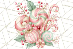 Candy Christmas Village PNG, Enchanted Christmas Decorations Product Image 3