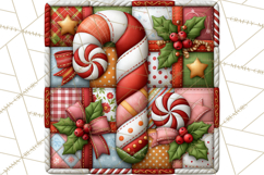 Christmas Quilt Square Patterns PNG Product Image 2