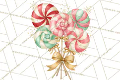 Candy Christmas Village PNG, Enchanted Christmas Decorations Product Image 5