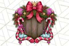 Bright Candy Christmas Village PNG, Whimsical Christmas Product Image 5