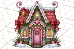 Bright Candy Christmas Village PNG, Whimsical Christmas Product Image 2