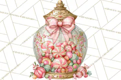 Candy Christmas Village PNG, Enchanted Christmas Decorations Product Image 2