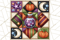 Halloween Quilt Square Patterns PNG Clipart Product Image 3