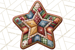 Christmas Quilt Square Patterns PNG Product Image 5