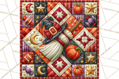 Halloween Quilt Square Patterns PNG Clipart Product Image 5
