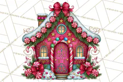 Bright Candy Christmas Village PNG, Whimsical Christmas Product Image 5