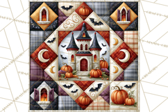 Halloween Quilt Square Patterns PNG Clipart Product Image 5