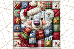 Christmas Quilt Square Patterns PNG Product Image 4