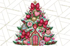 Bright Candy Christmas Village PNG, Whimsical Christmas Product Image 3