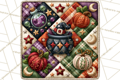 Halloween Quilt Square Patterns PNG Clipart Product Image 2