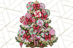 Bright Candy Christmas Village PNG, Whimsical Christmas Product Image 4