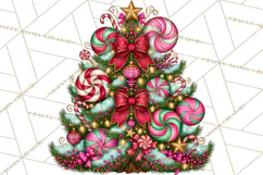 Bright Candy Christmas Village PNG, Whimsical Christmas Product Image 5