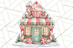 Candy Christmas Village PNG, Enchanted Christmas Decorations Product Image 5