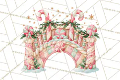 Candy Christmas Village PNG, Enchanted Christmas Decorations Product Image 2