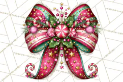 Bright Candy Christmas Village PNG, Whimsical Christmas Product Image 4