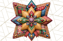 Christmas Quilt Square Patterns PNG Product Image 4