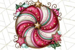 Bright Candy Christmas Village PNG, Whimsical Christmas Product Image 3