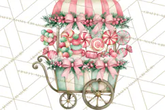 Candy Christmas Village PNG, Enchanted Christmas Decorations Product Image 4
