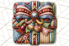 Christmas Quilt Square Patterns PNG Product Image 2