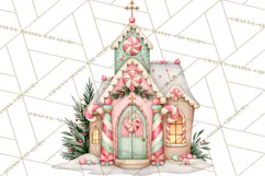 Candy Christmas Village PNG, Enchanted Christmas Decorations Product Image 5