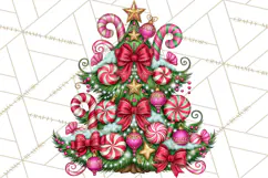 Bright Candy Christmas Village PNG, Whimsical Christmas Product Image 5