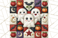 Halloween Quilt Square Patterns PNG Clipart Product Image 5